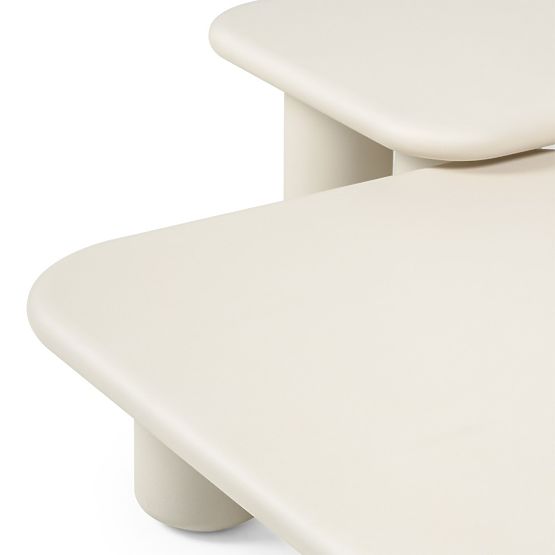 Vrtni stol Vibonis 70 cm, kvadratni, cementni, svijetlo bež