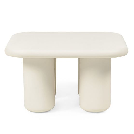 Vrtni stol Vibonis 70 cm, kvadratni, cementni, svijetlo bež
