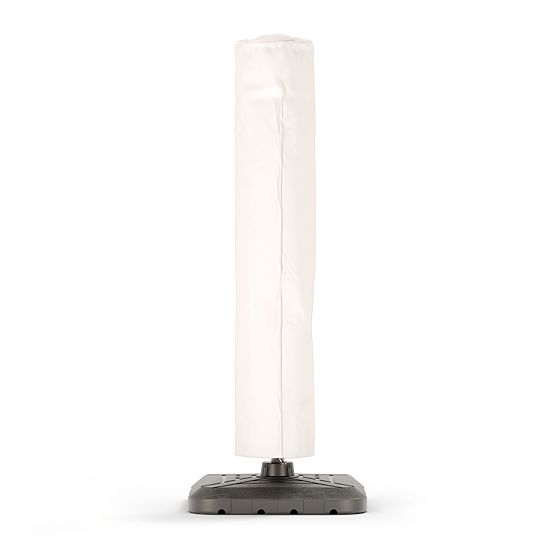 Vrtni suncobran na konzoli Shade Deluxe 4x3 m s navlakom i solarnom LED rasvjetom, rotirajući