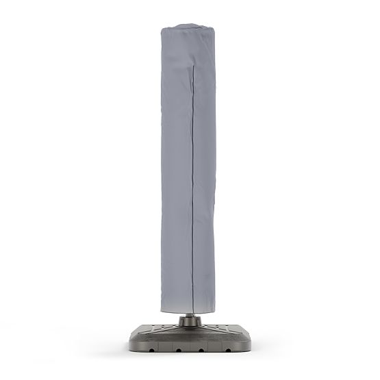 Vrtni suncobran na nosaču Shade Deluxe 4x3 m s navlakom i solarnom LED rasvjetom, rotirajući