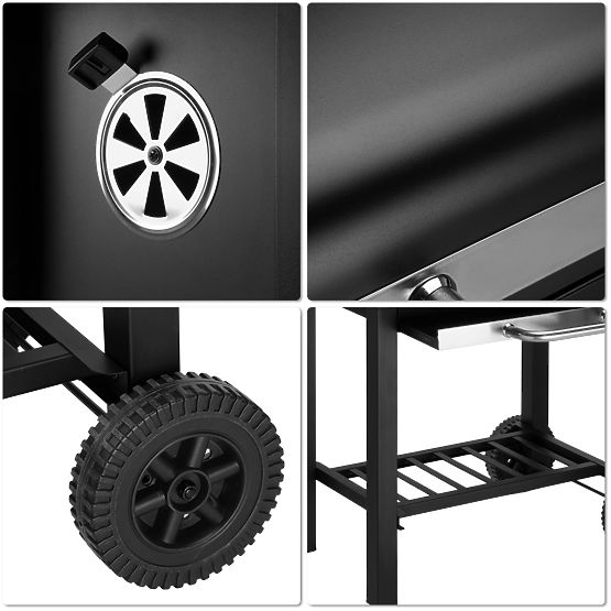 Vrtni ugljeni roštilj CARBON crni
