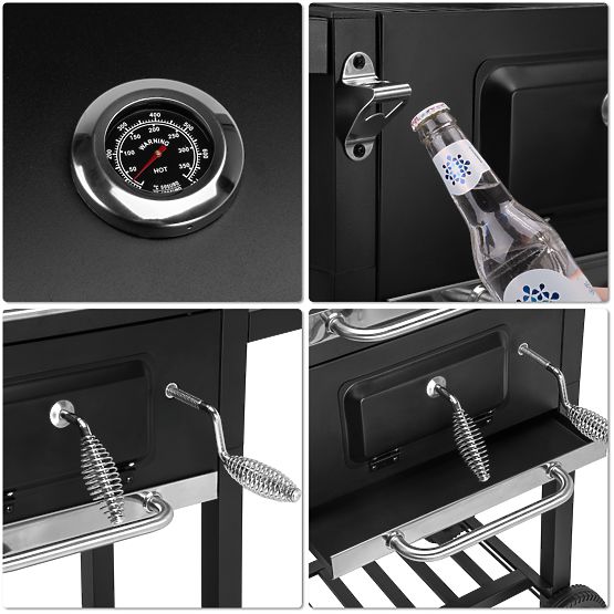 Vrtni ugljeni roštilj CARBON crni