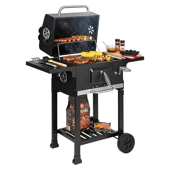 Vrtni ugljeni roštilj s lijevanim rešetkama FERRO