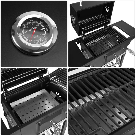 Vrtni ugljeni roštilj s lijevanim rešetkama FERRO