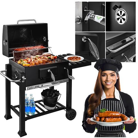 Vrtni ugljeni roštilj s poklopcem MEJOR