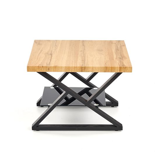 XENA KWADRAT crni/prirodni konferencijski stolić (2p=1ks)