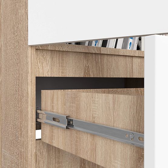 ZATVORENA POLICA R60 2D 1SZ CLP PK HRAST SONOMA / BIJELA