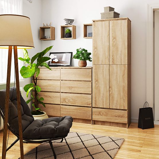 ZATVORENA POLICA R60 2D 1SZ CLP PK HRAST SONOMA