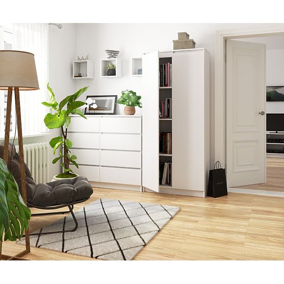 ZATVORENA POLICA R80 2D 8P CLP BIJELA