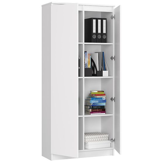 ZATVORENA POLICA R80 2D 8P CLP BIJELA