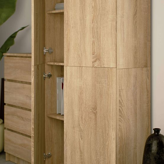 ZATVORENA POLICA R80 2D 8P CLP HRAST SONOMA