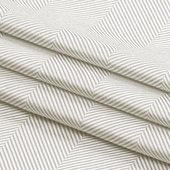 Zavjesa CLEAR boja cappuccino s print motivom boho stil klasične srebrne metalne ušice