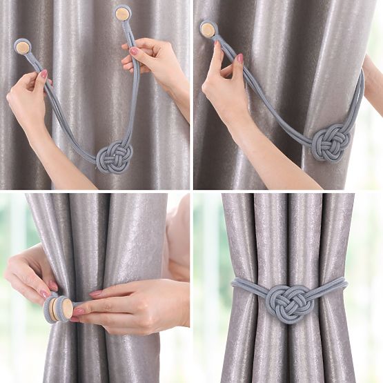 Zavjese - dodaci EDMONTON boja puder ružičasta ameliahome