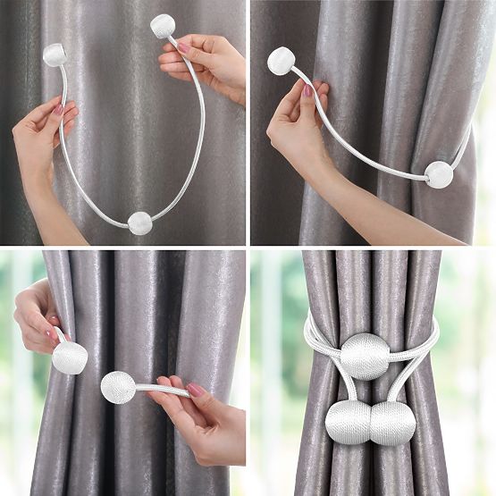 Zavjese - dodaci MONTREAL boja svijetloplava ameliahome