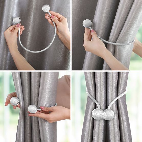 Zavjese - dodaci TORONTO boja tirkizna ameliahome