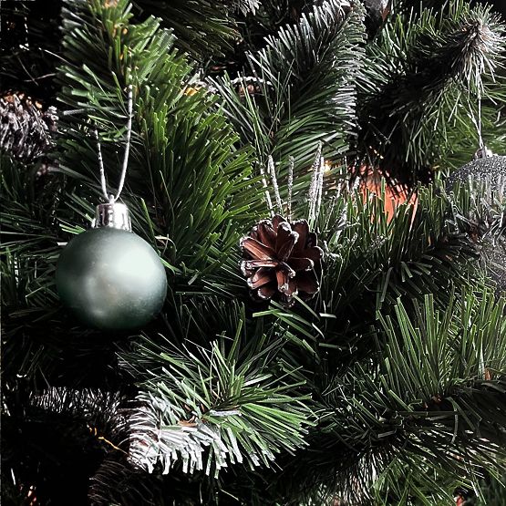 ZELENE BOŽIĆNE KUGLICE 34 KOM SYSD1688-027