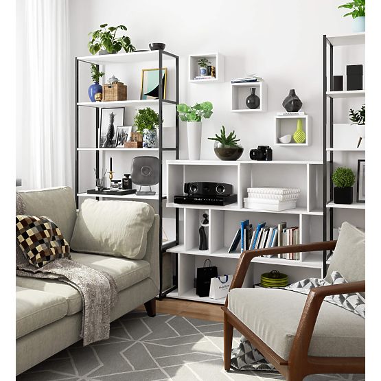 ZIDNA POLICA K 25x25cm SET 3 kom BIJELA