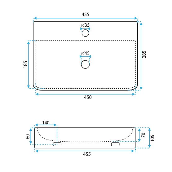 Zidna umivaonička Rea Naomi