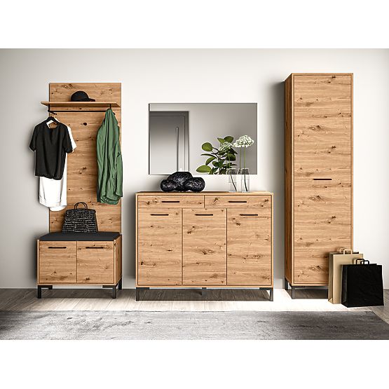 Zidna vješalica Nevio - obrtnički hrast