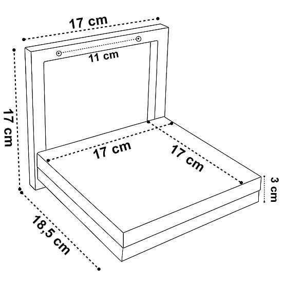 Zidni cvjetnjak TORGET CRNI MARMOR