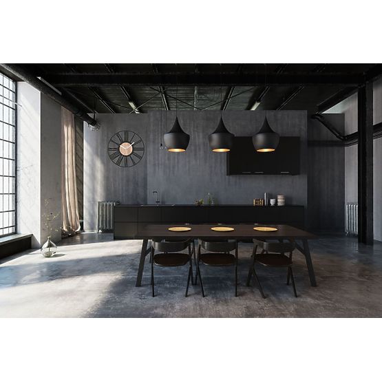 Zidni sat LOFT ROUND - 35 cm