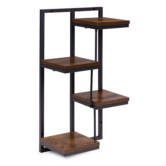 Zidni stalak za cvijeće polica za cvijeće dekoracija 4 razine loft ModernHome