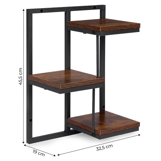 Zidni stalak za cvijeće viseća polica za cvijeće dekoracija 3 razine loft ModernHome