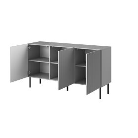 ASENSIO KM-1 komoda svijetlosiva, noge: crna (2p=1ks)