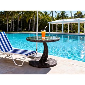 Balkonski stol od tehno ratana okrugli konferencijski stol modernog dizajna