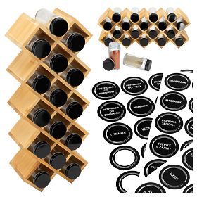 Bambusov stalak za začine KOCHEN 18 staklenki