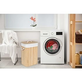 Bambusova košara za rublje s jednom komorom prirodna