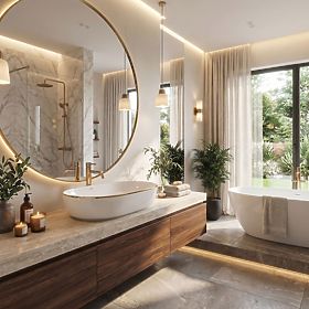 Bezvremenski umivaonik Rea CLEO 61 Gold Edge, Rea