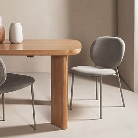 Blagovaonska stolica Alexa, svijetlosmeđa/bež noge, lectus