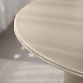 Blagovaonski stol Kairo 120 cm, okrugli, tamno bež