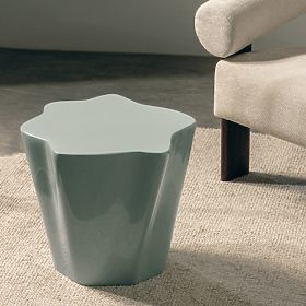 Bočni stolić Bow 49 cm, kaduljin, sjajni, zaobljeni oblici, lectus