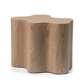 Bočni stolić Cosmo 66 cm, orah, zaobljeni oblici