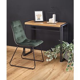 BOLIVAR KN1 konzola hrast zlatni / crni (1p=1ks), Halmar