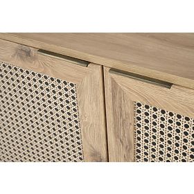 BORNEO KM-2 komoda hrast artisan/crna