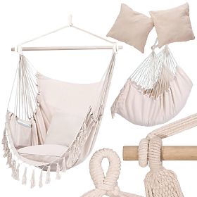 Brazilska viseća stolica BAHIO bež