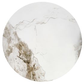 CECILIA konferencijski stolić bijeli mramor / sivi / zlatni (2u1)