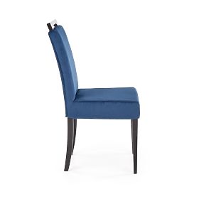 CLARION 2 stolice crna / presvlaka: MONOLITH 77 (tamno plava) (1p=2kom)