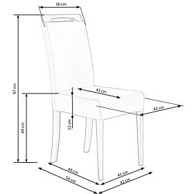 CLARION stolica medni hrast / presvlaka: RIVIERA 91 (1p=2kom)