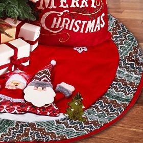 Crvena podloga za božićno drvce YX22025 80 cm, Tutumi