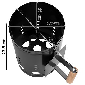 Dimnjak za paljenje roštilja KORTEN