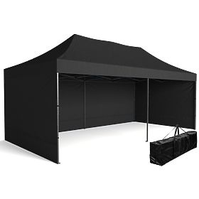 Ekspresni poslovni paviljon - 3x6 m - crni, Bauerkraft
