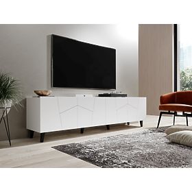 ETNA TV stalak bijeli mat/bijeli mat, Halmar