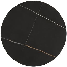 FATIMA set od 2 stolića, crni mramor / zlatna (1p=1ks), Halmar