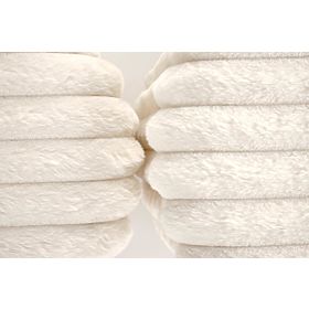 FIDO set od 2 pufa, krem/zlatna (1p=1set)