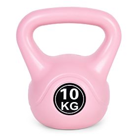 Kettlebell uteg 10 kg za vježbanje ružičasta ModernHome