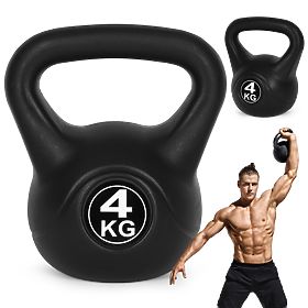 Kettlebell uteg 4 kg za vježbanje kugla uteg fitness ModernHome